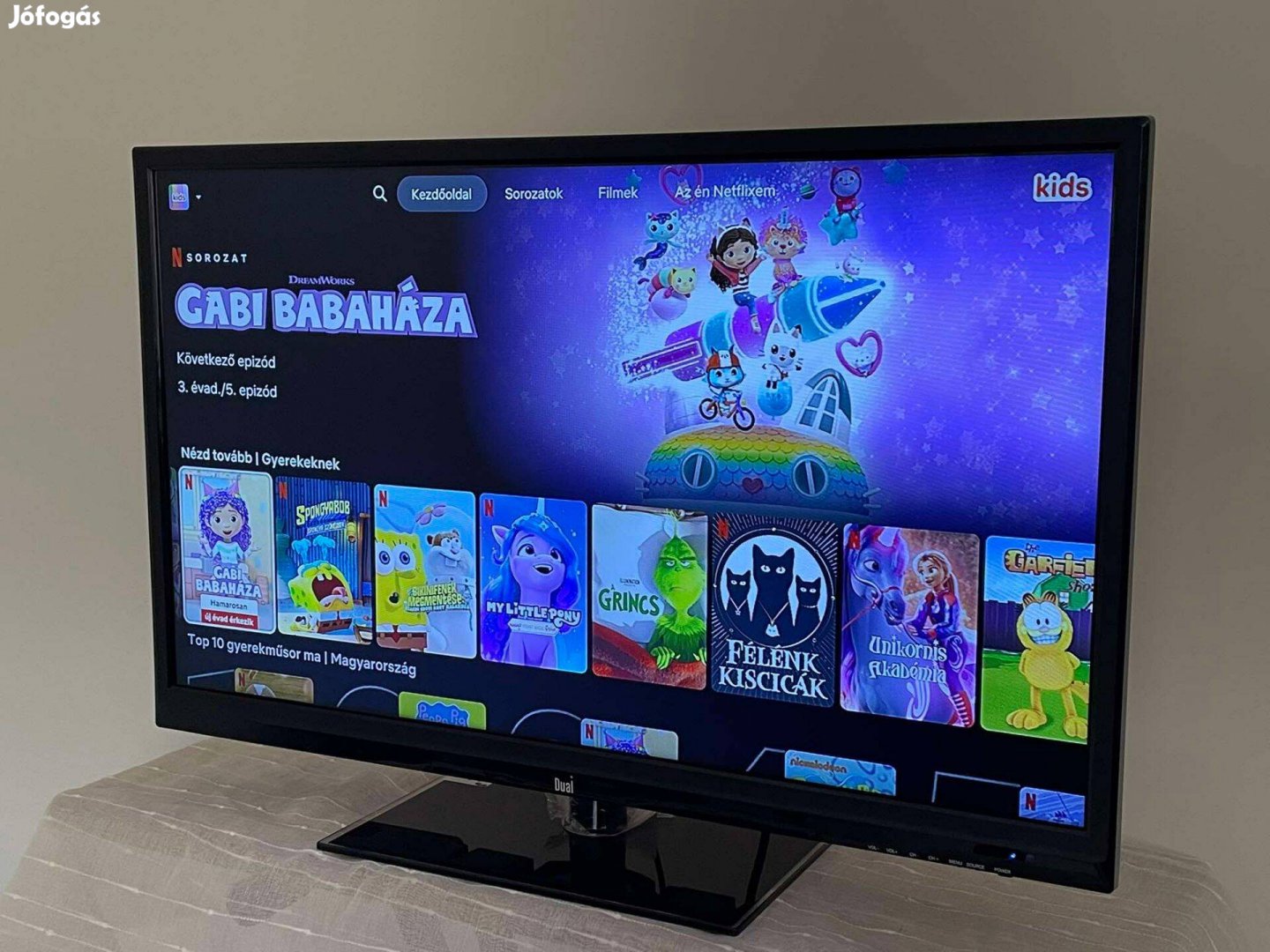 Dual LED tv 82cm gyönyörű képpel ! monitornak is, hdmi,usb, számlával!