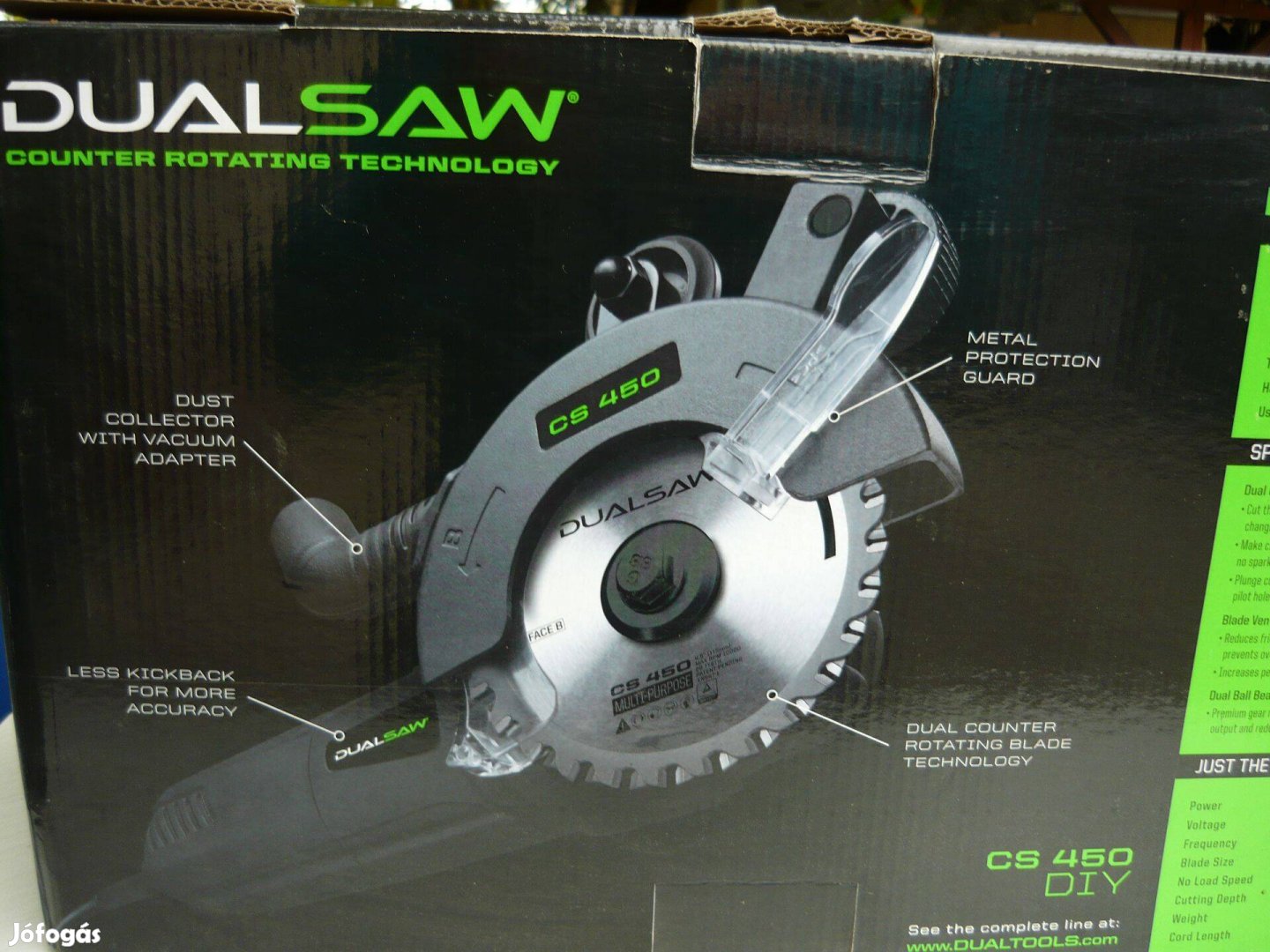 Dualsaw dupla tárcsás kőrfűrész