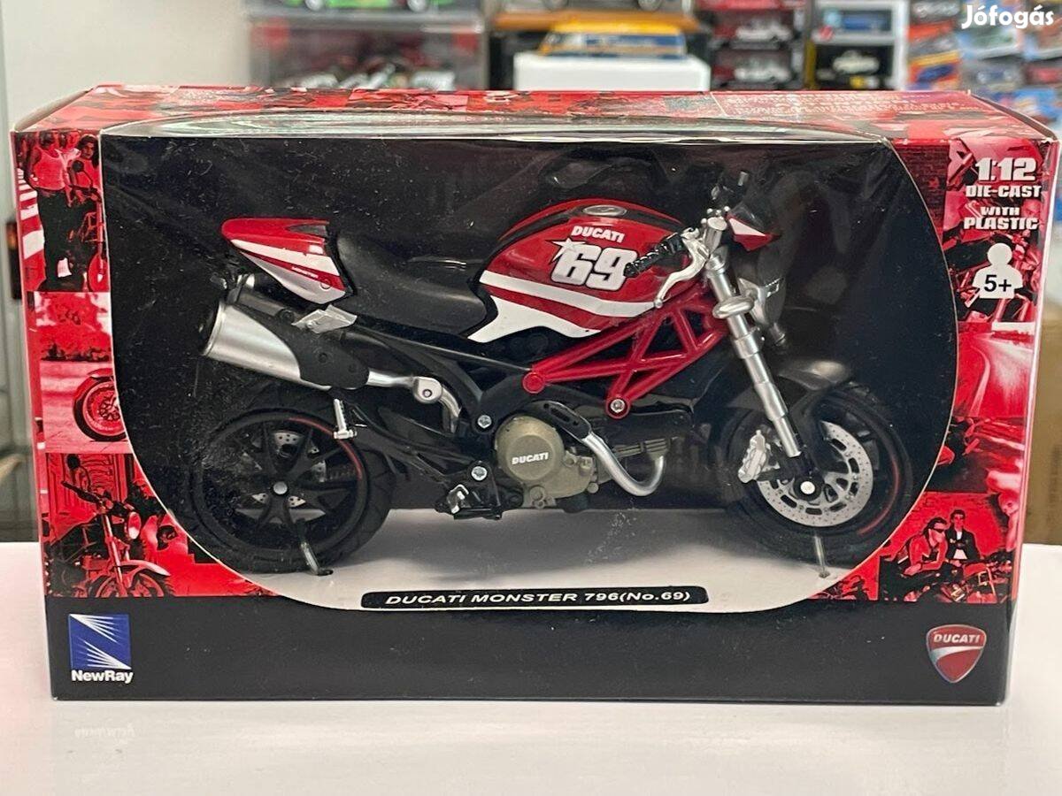 Ducati Monster 796 No.69 1:12 Newray