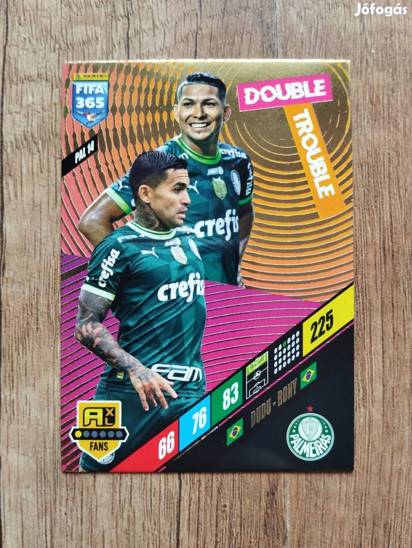 Dudu Rony (Palmeiras) FIFA 365 2024 Double Trouble focis kártya