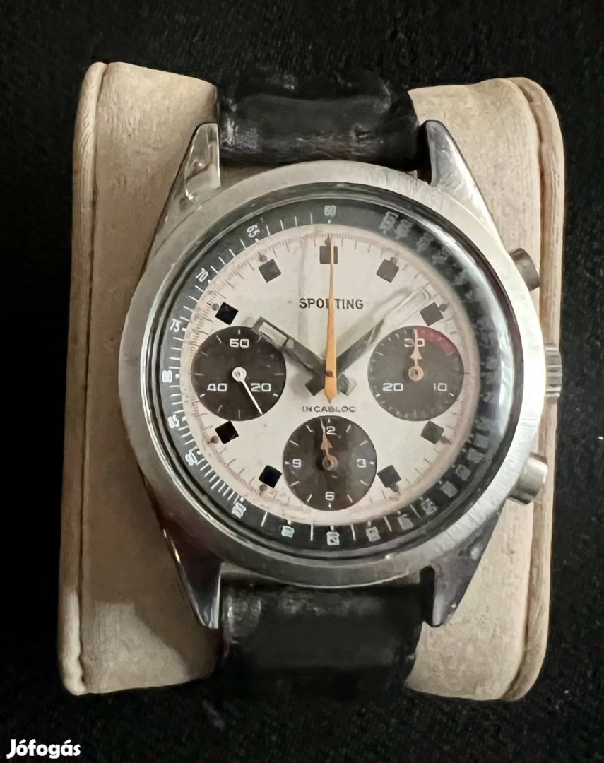 Dugena Sporting chronographe acél stoperes karóra