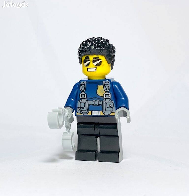 Duke Detain Eredeti LEGO minifigura - City Police 60242 - Rendőr - Új