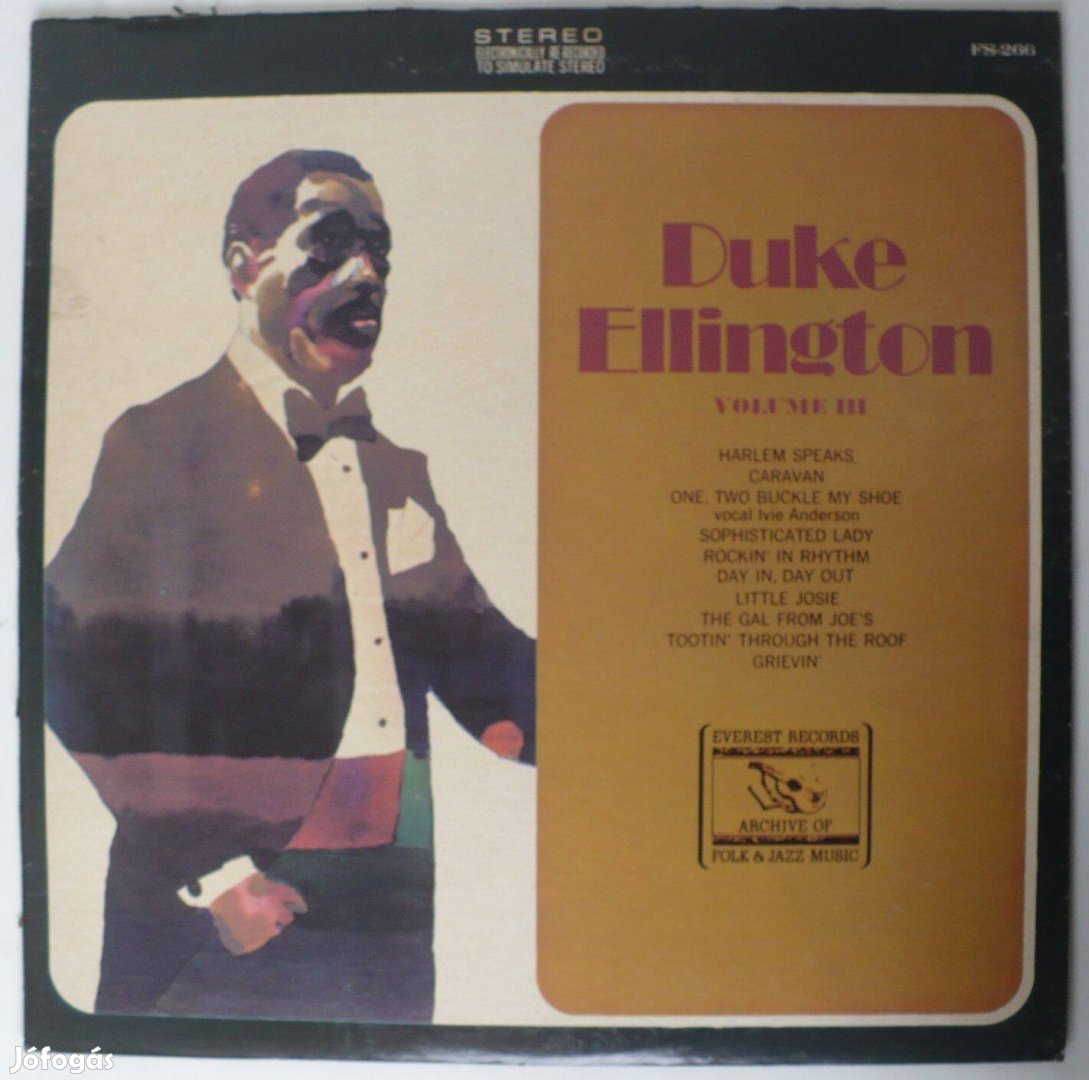 Duke Ellington: Volume III (USA nyomású jazz LP)