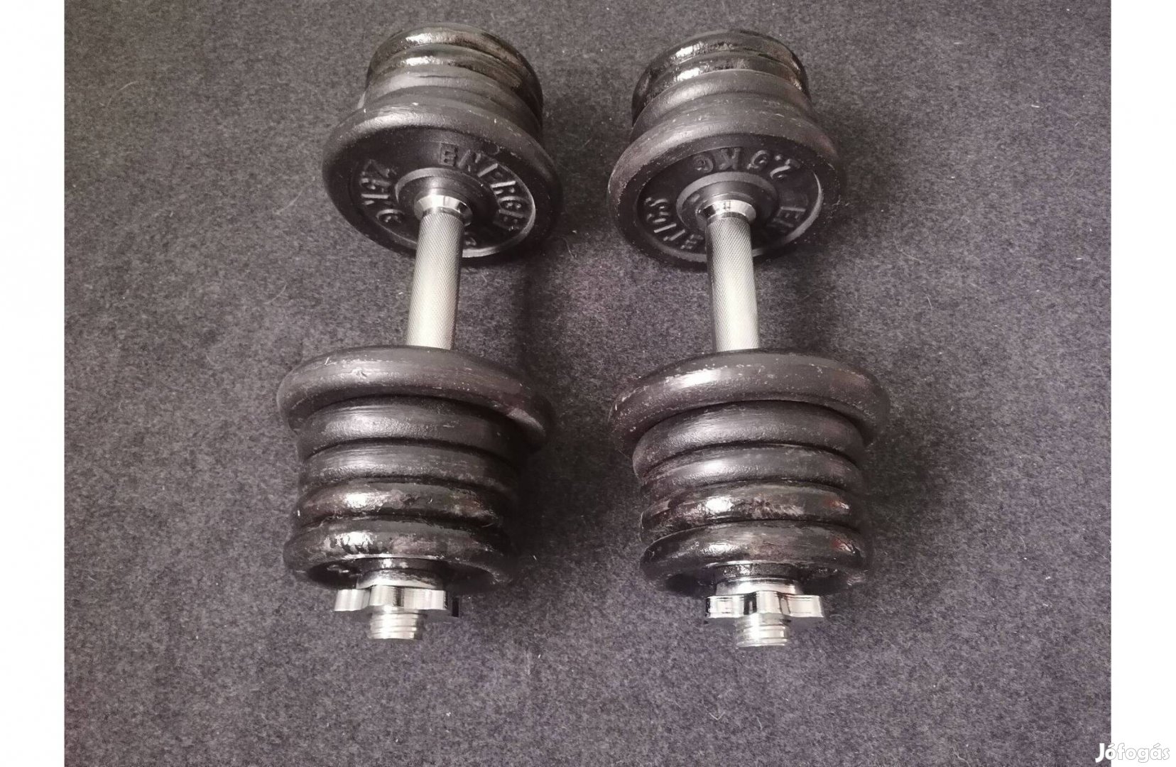 Dumbell 2 x 17 kg súlyzó, 31mm gyári súly