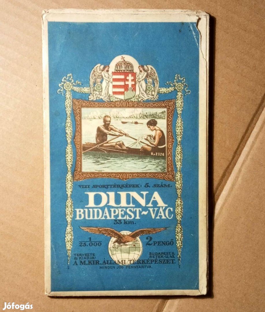 Duna Budapest-Vác (térkép) 1930