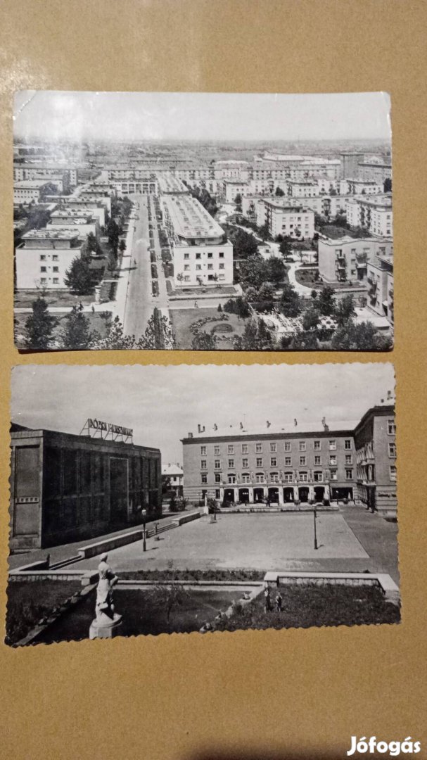Dunaújváros 1960-1965., régi képeslapok, 6 db