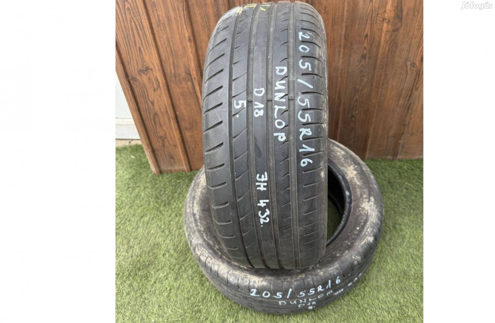 Dunlop 205/55 R16 5mm 2018-as nyári gumiabroncs 2db #432