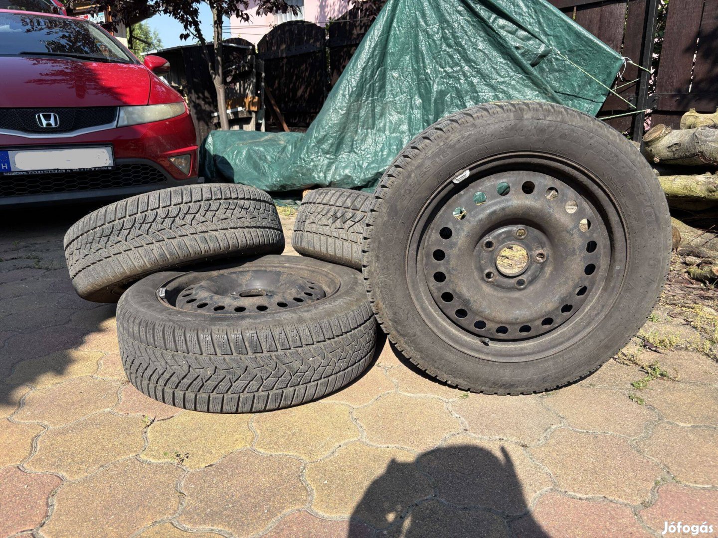 Dunlop Téligumi 205/55 R16 + Lemezfelni szett
