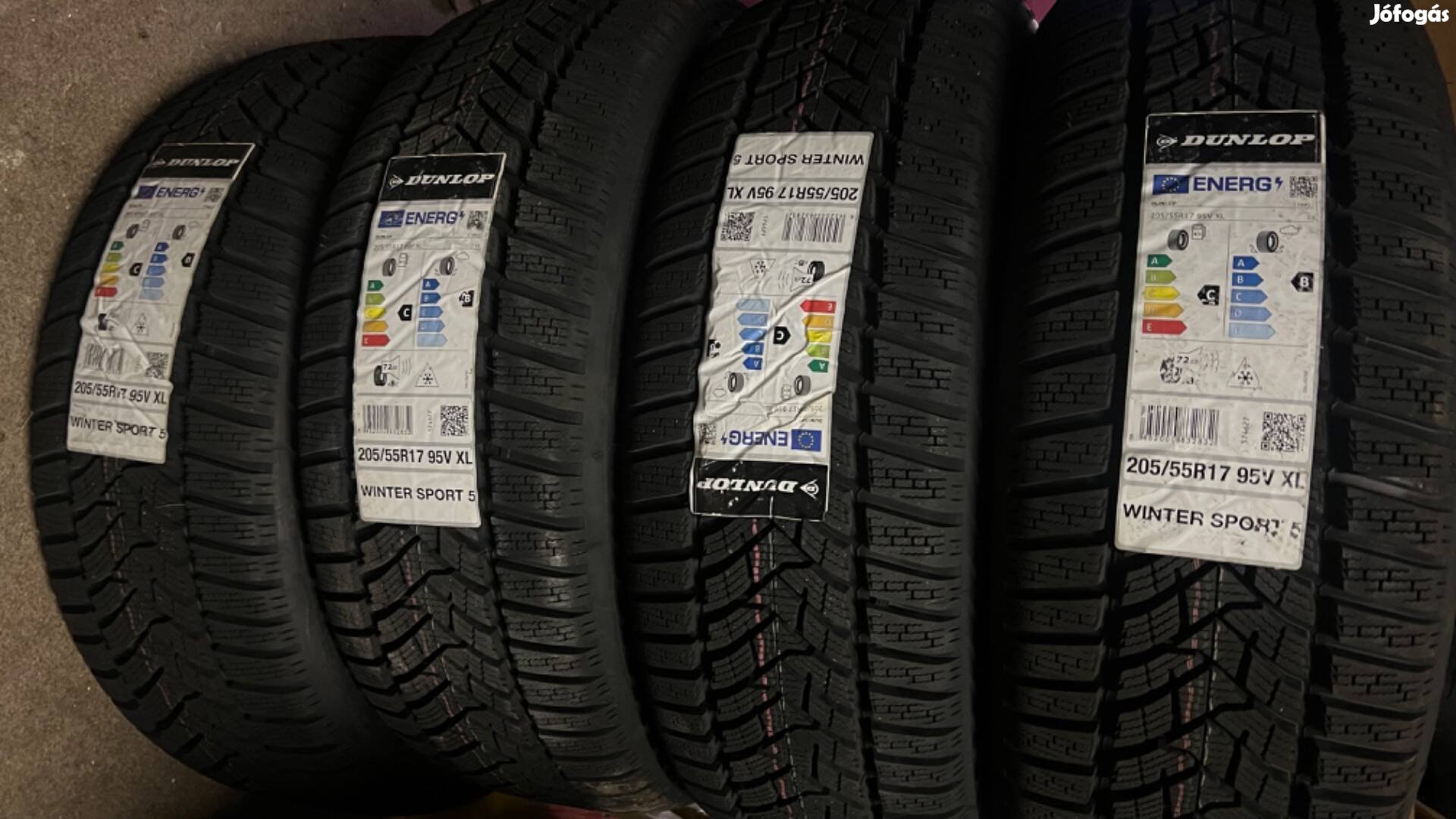 Dunlop Winter Sport 5 205/55 r17 téligumi garnitúra Új!