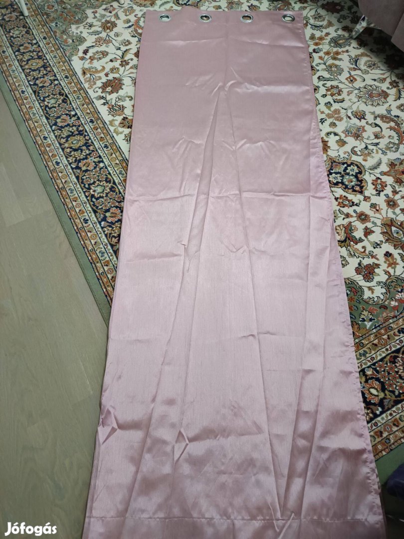 Dunnes hosszú rózsaszín függöny 150*210