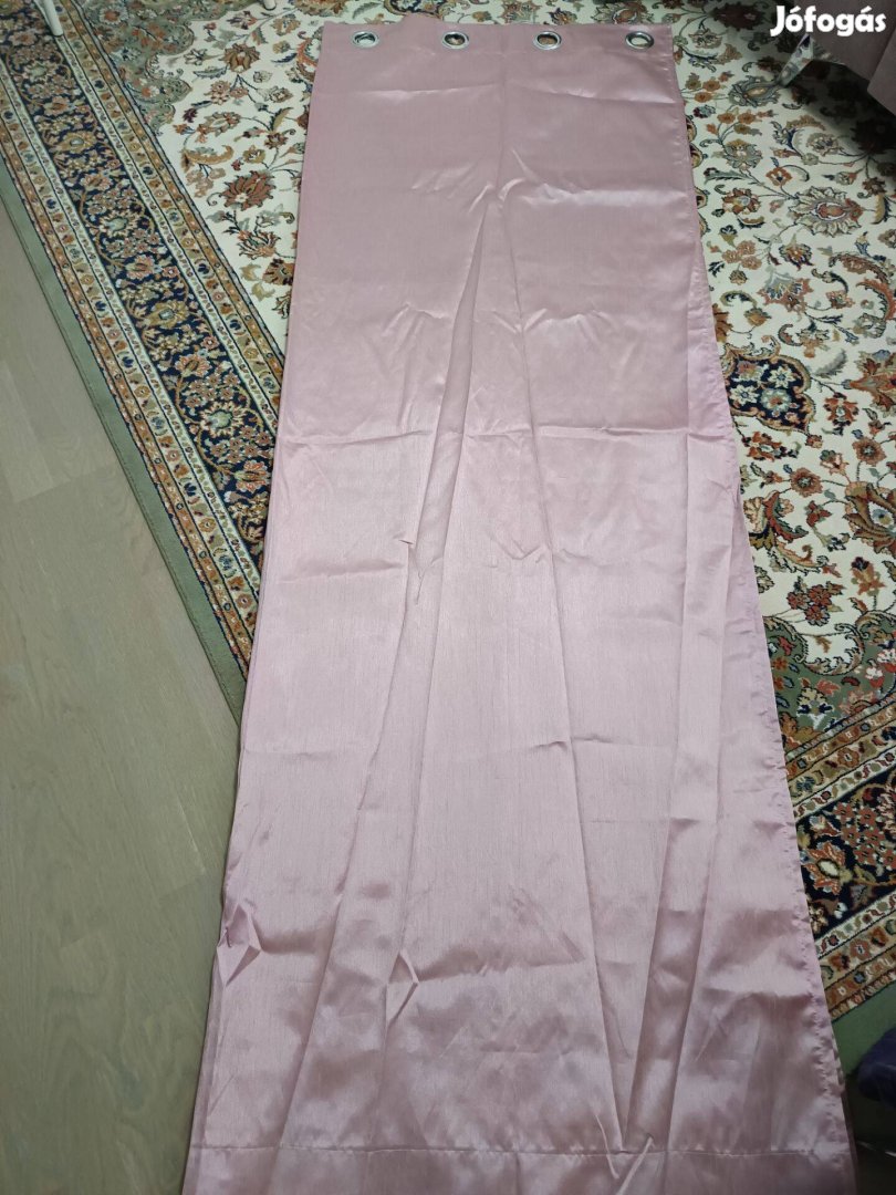 Dunnes hosszú rózsaszín függöny 150*210