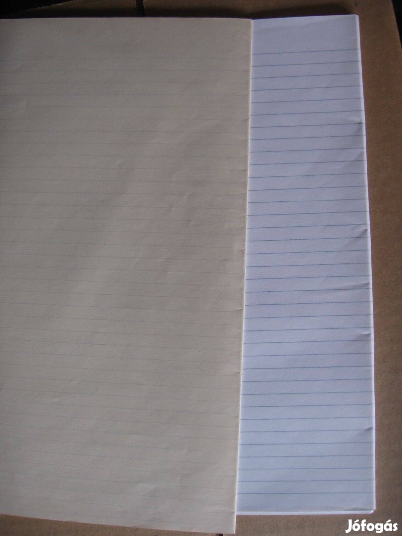 Dupla A4-es vonalas tömbök félbehajtva