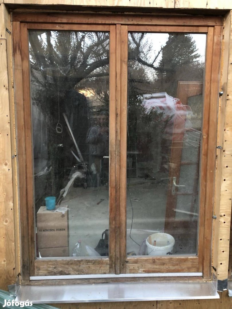 Dupla fa ajtó hőszigetelt üveggel
