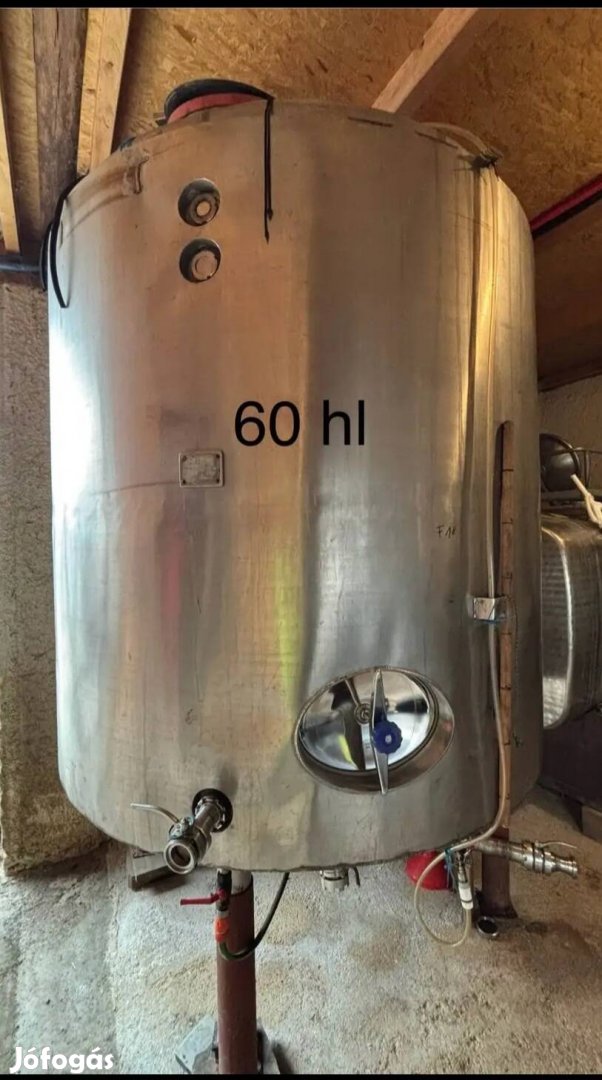 Dupla falú saválló tartály erjesztő