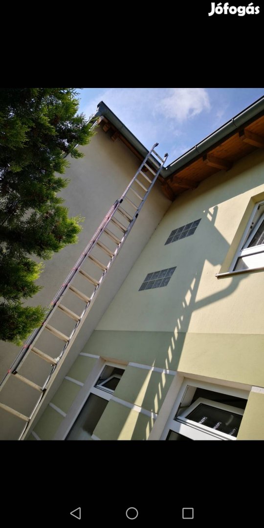 Dupla kitolható alu létra 17 fokos. 
