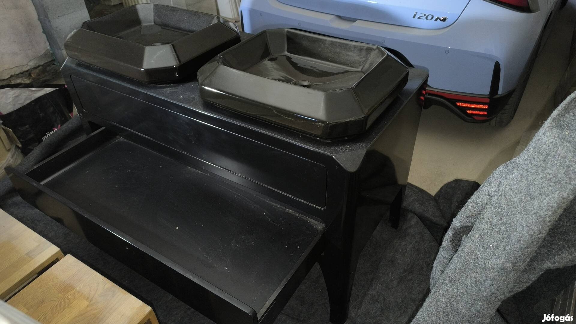 Dupla mosdós design fürdőszoba mosdó szekrény eladó