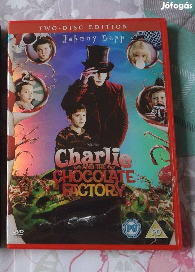 Duplalemezes angol Charlie és a csokigyár DVD