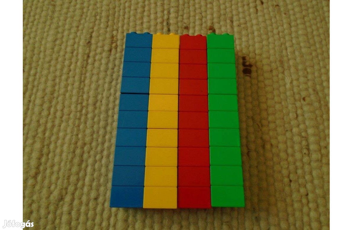 Duplo - 2x2-es színes kockák - 40 db - 4 színből -10-10 db