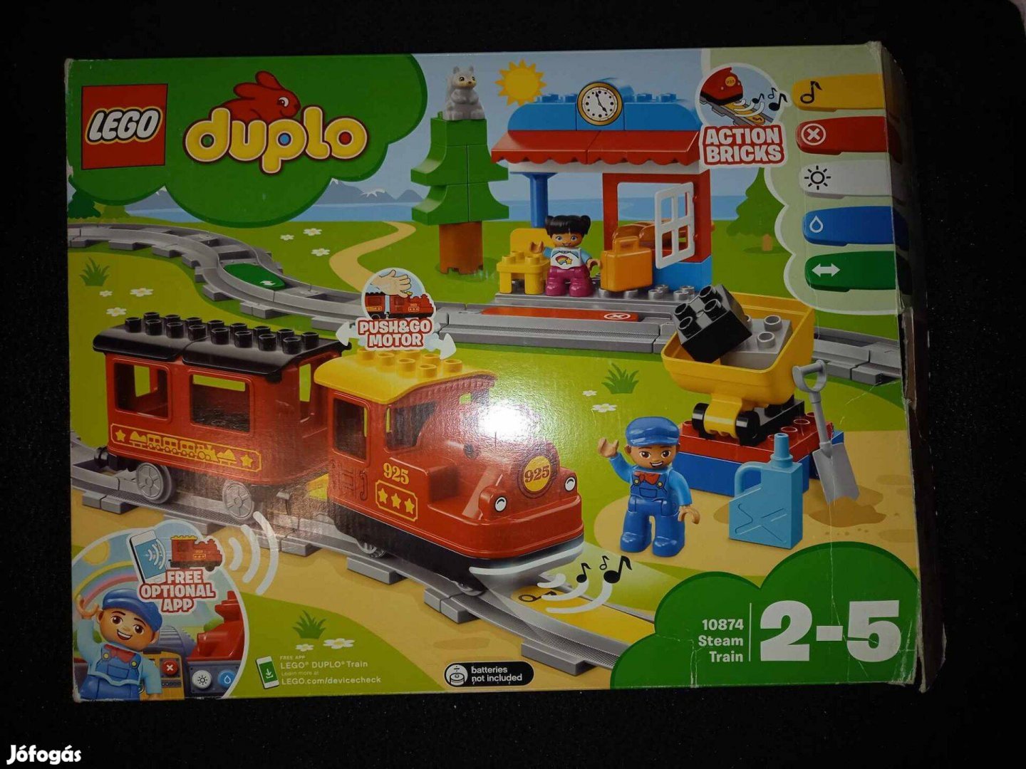 Duplo vonat vasúti készlet, appal is vezérelhető