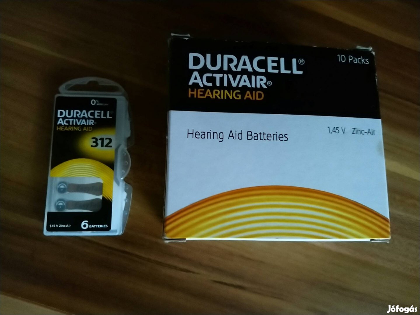 Duracell hallókészülék elem 312