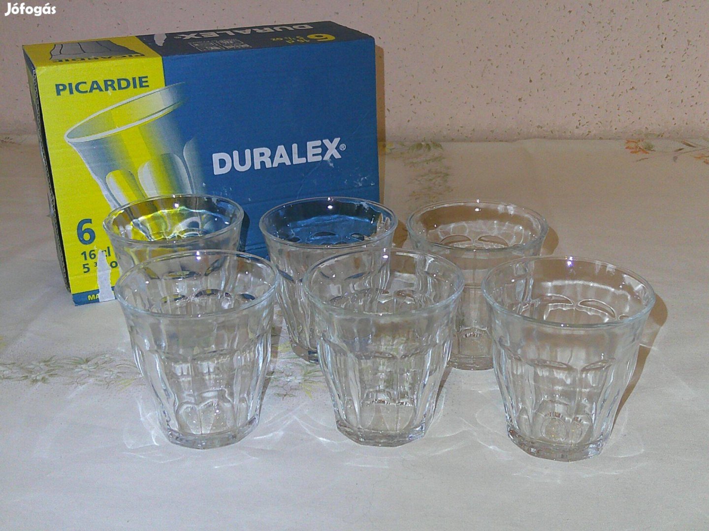 Duralex francia hőálló üveg kávés pohár 6 db.