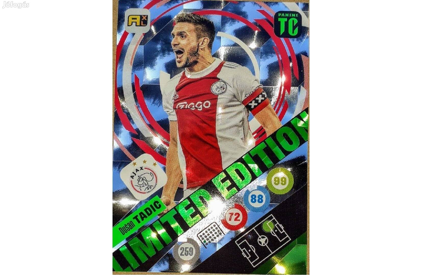 Dusan Tadic Ajax Limited focis kártya Panini Top Class 2022