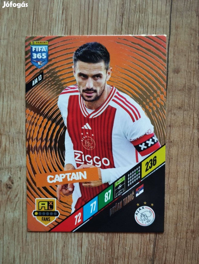 Dusan Tadic (Ajax) FIFA 365 2024 FANS Captain focis kártya