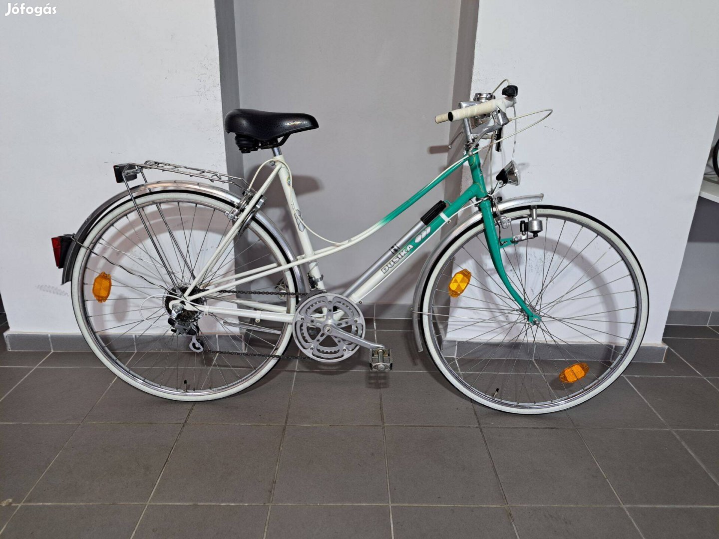 Dusika gyönyörű szép női vázas kerékpár retro bicikli