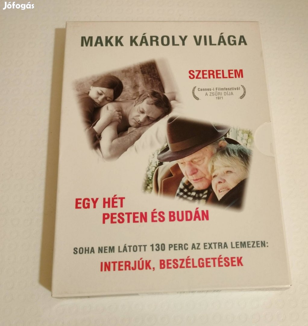 Dvd 3 lemez Makk Károly Szerelem , Egy hét Pesten és Budán 