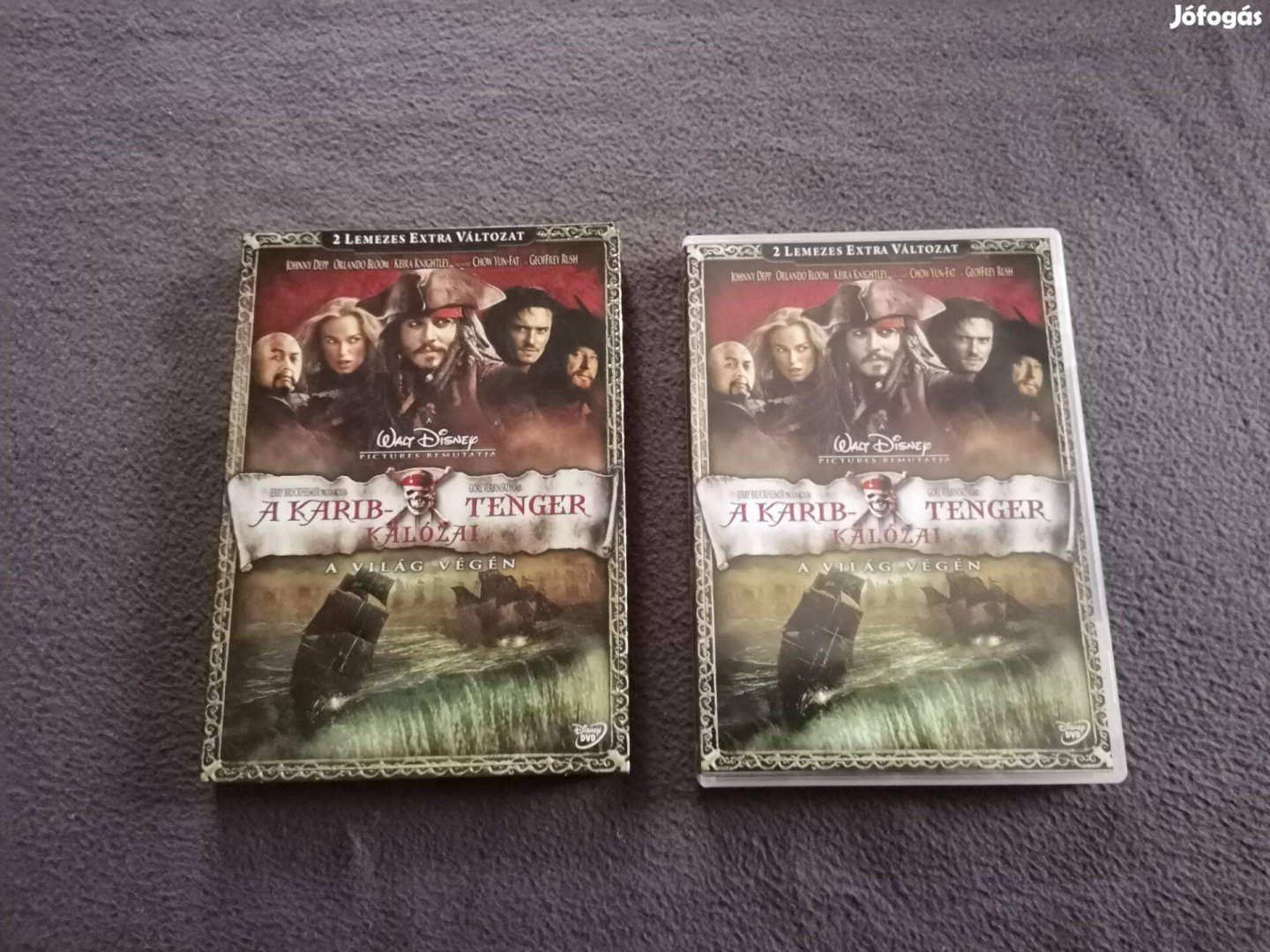 Dvd :A Karib- tenger kalózai : 2 lemezes extra változat : új -