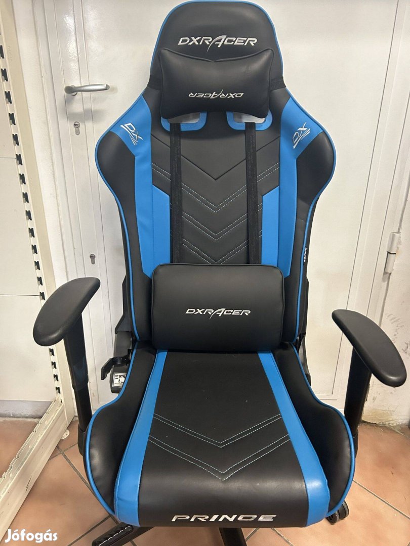 Dxracer Prince Series L kék fekete gamer szék