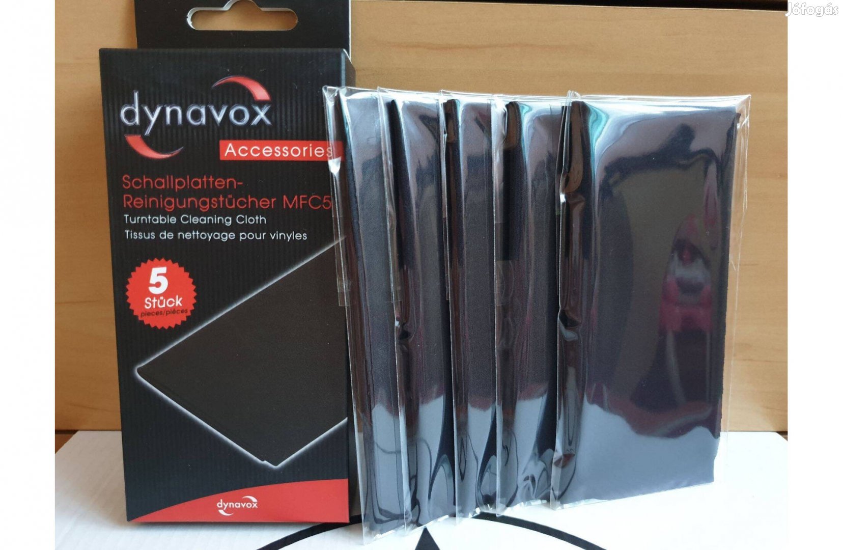 Dynavox hanglemez vinyl bakelit tisztító kendő 5db Új