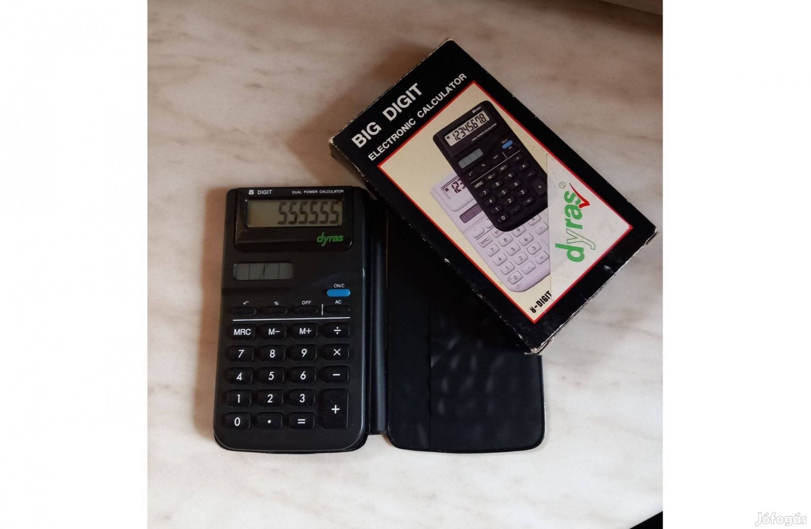 Dyras 13x7,5 cm Dual power calculator, számológép - Új
