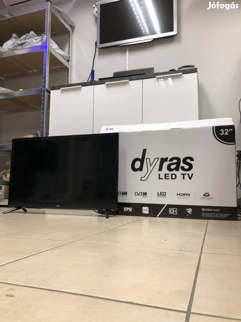 Dyras 32", LED, Újszerű, Dobozos, Garancia