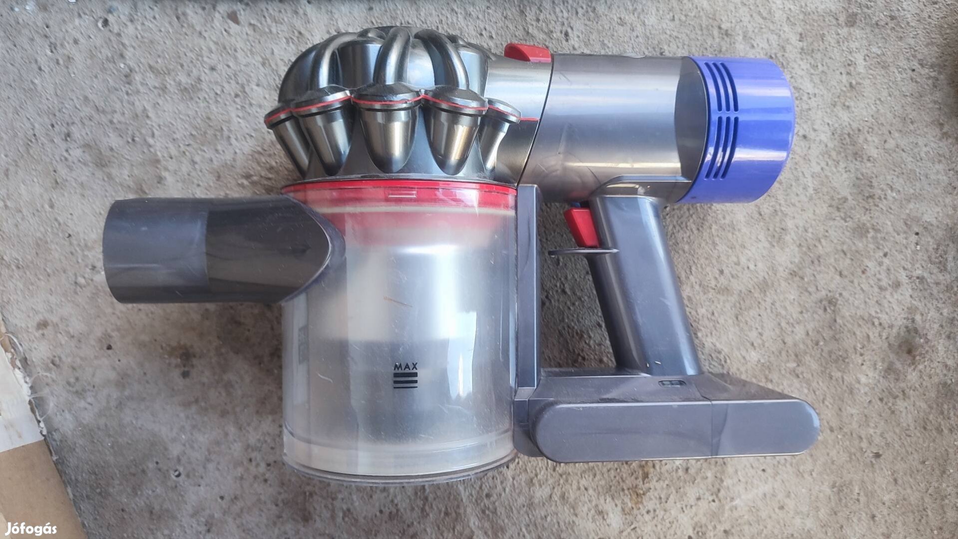 Dyson v8 akkumulátoros porzsák nélküli porszívó géptest 