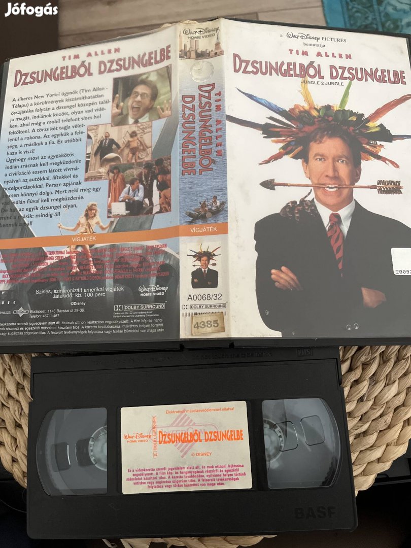 Dzsungelből dzsungelbe vhs