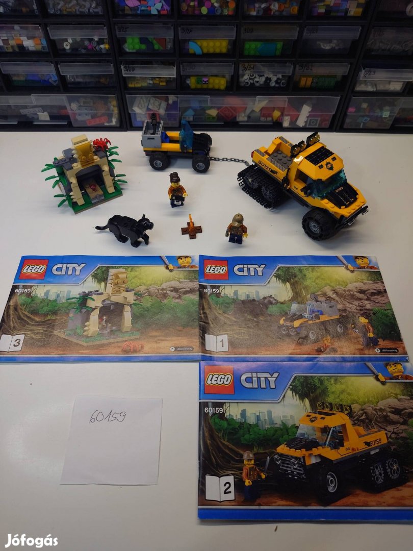 Dzsungelküldetés félhernyótalpas járművel Lego city 60159