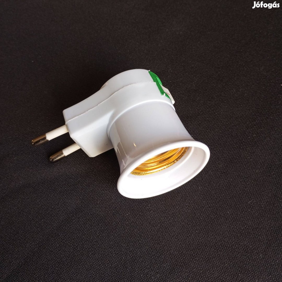 E27 méretű vilgítás villásdugó kapcsolós foglalat