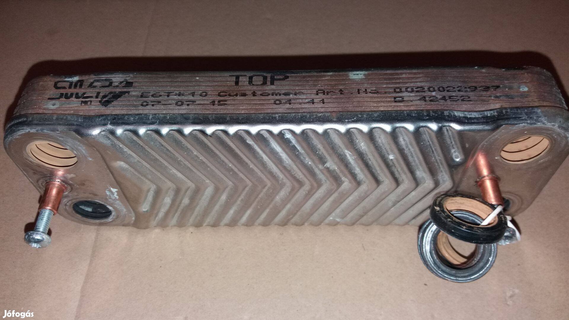 E6Tx10 lemezes hőcserélő kazánból bontva