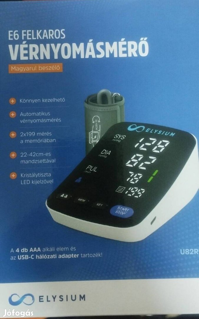 E6 vérnyomásmérő Új, adapterrel