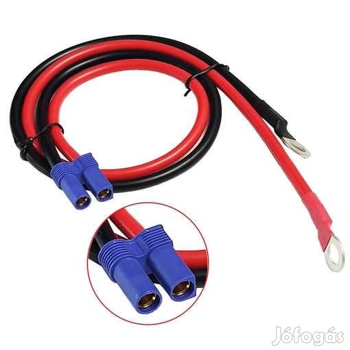 EC5 Csatlakozós SzilikonKábel 8mm-es sarúval 12AWG 40cm 5575
