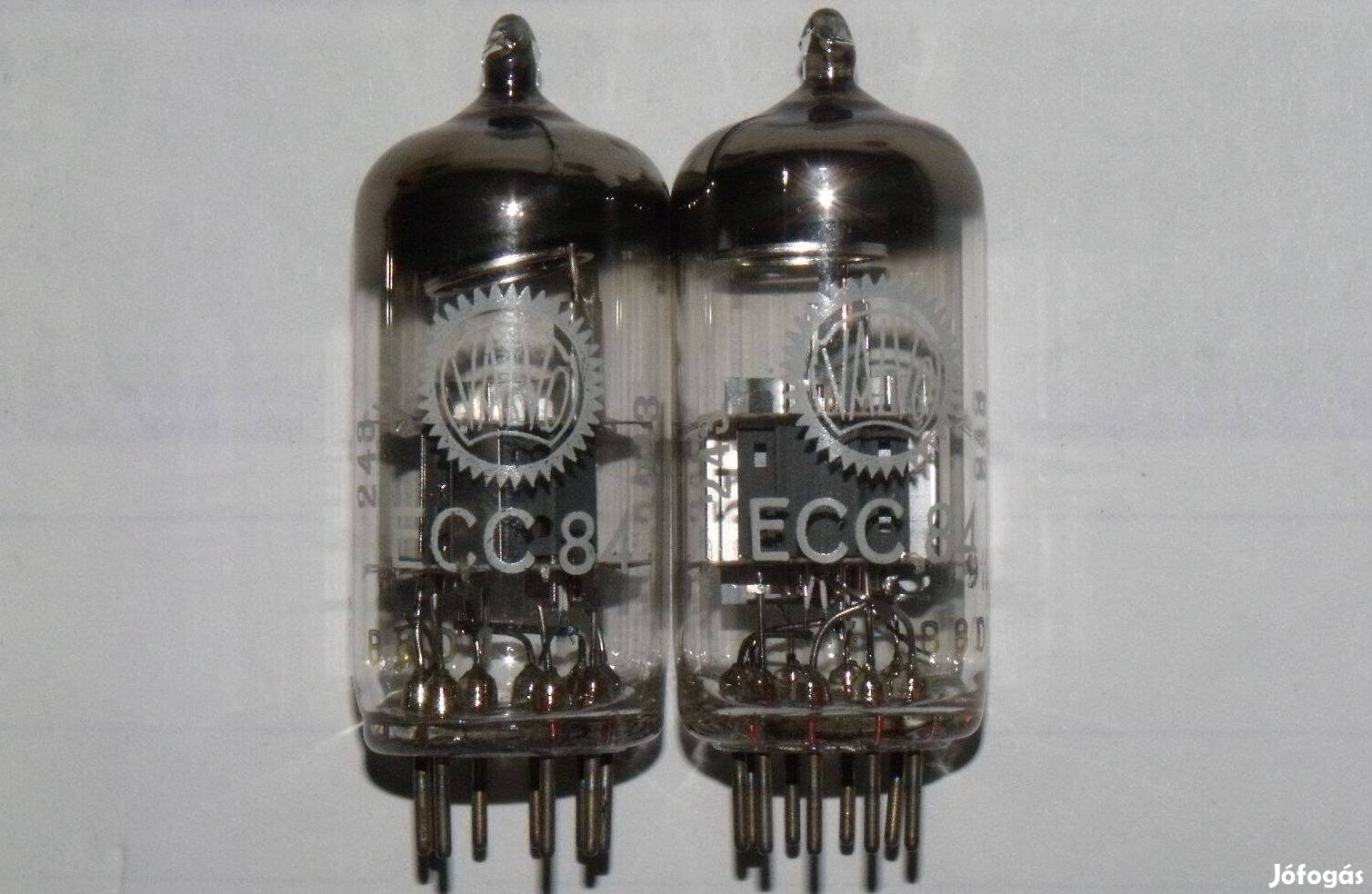 ECC84 Valvo elektroncső, 2db. Új