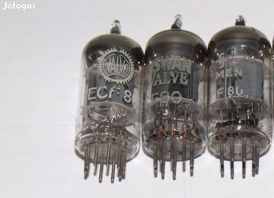 ECF80 (6BL8) elektroncső: Valvo, Ediswan, Zaerix