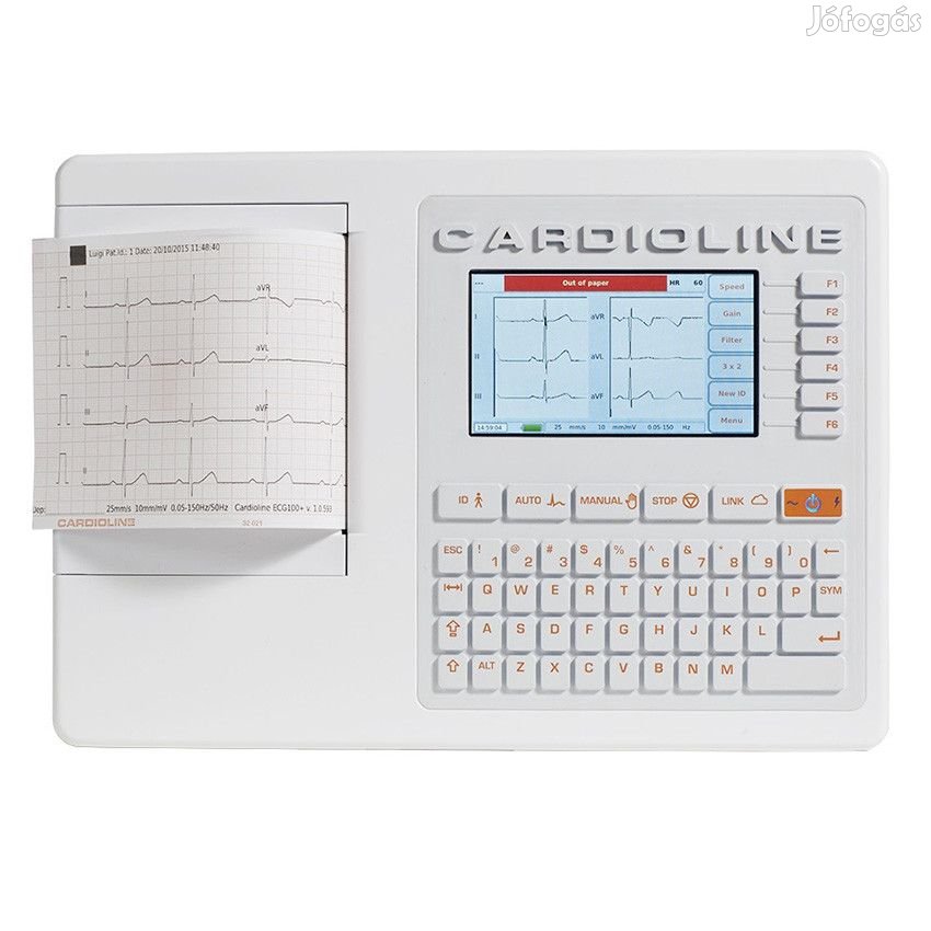 EKG Cardioline 200S / 12 csatornás, többször használatos kiegészítőkk