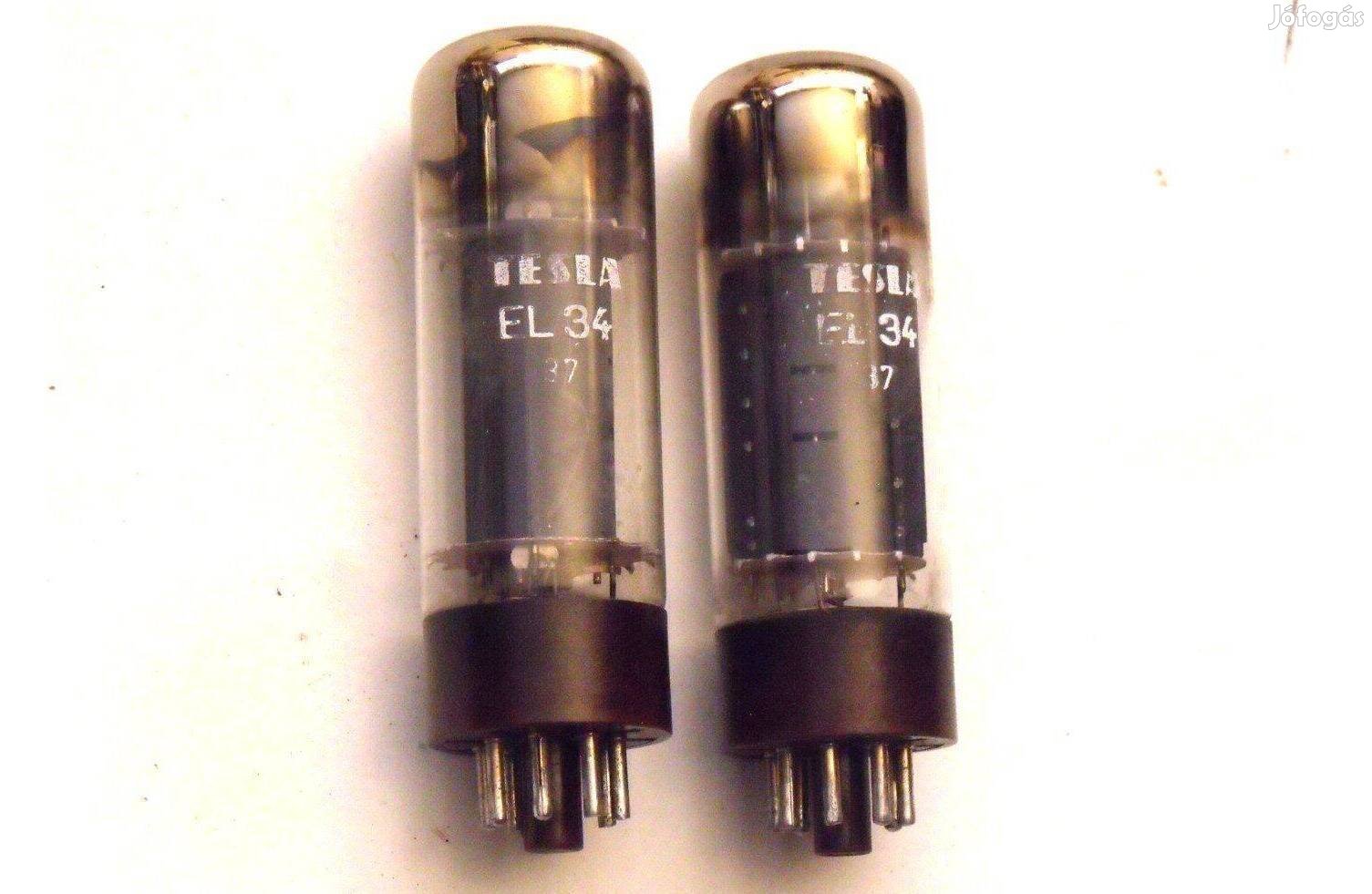 EL34 Tesla elektroncső, 2db. Legolcsóbb
