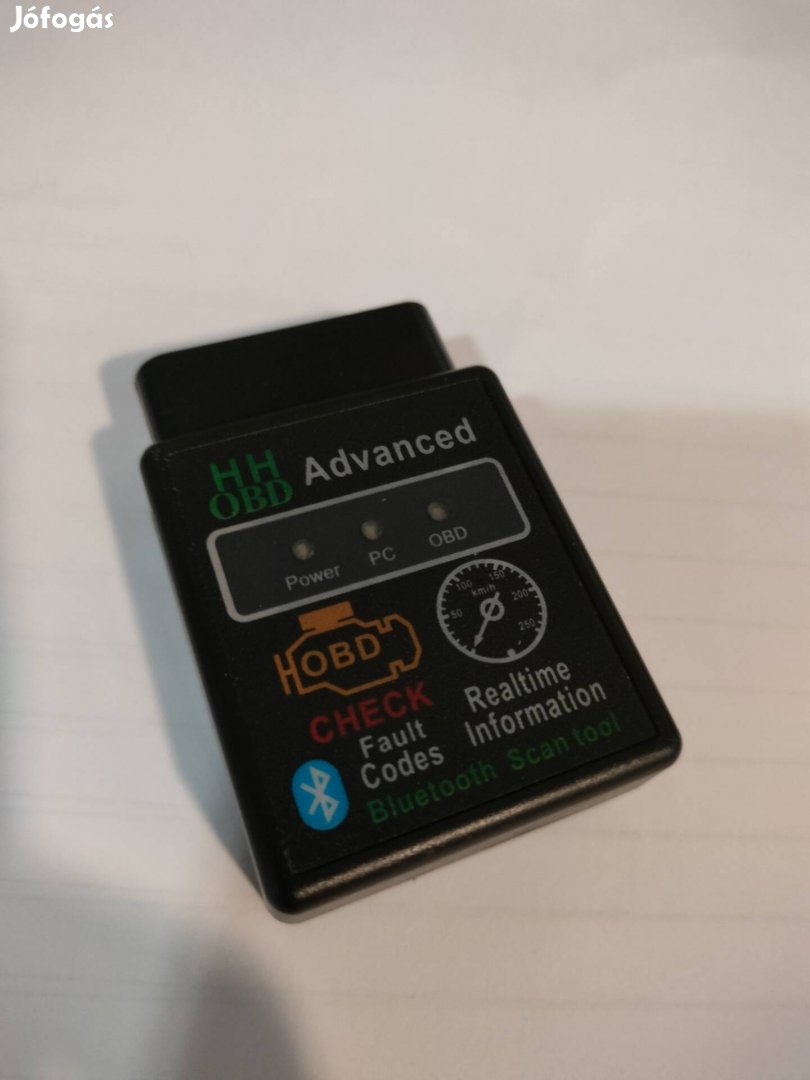 ELM327 OBD2 Bluetoothos autódiagnosztika hibakód olvasó és törlő új 