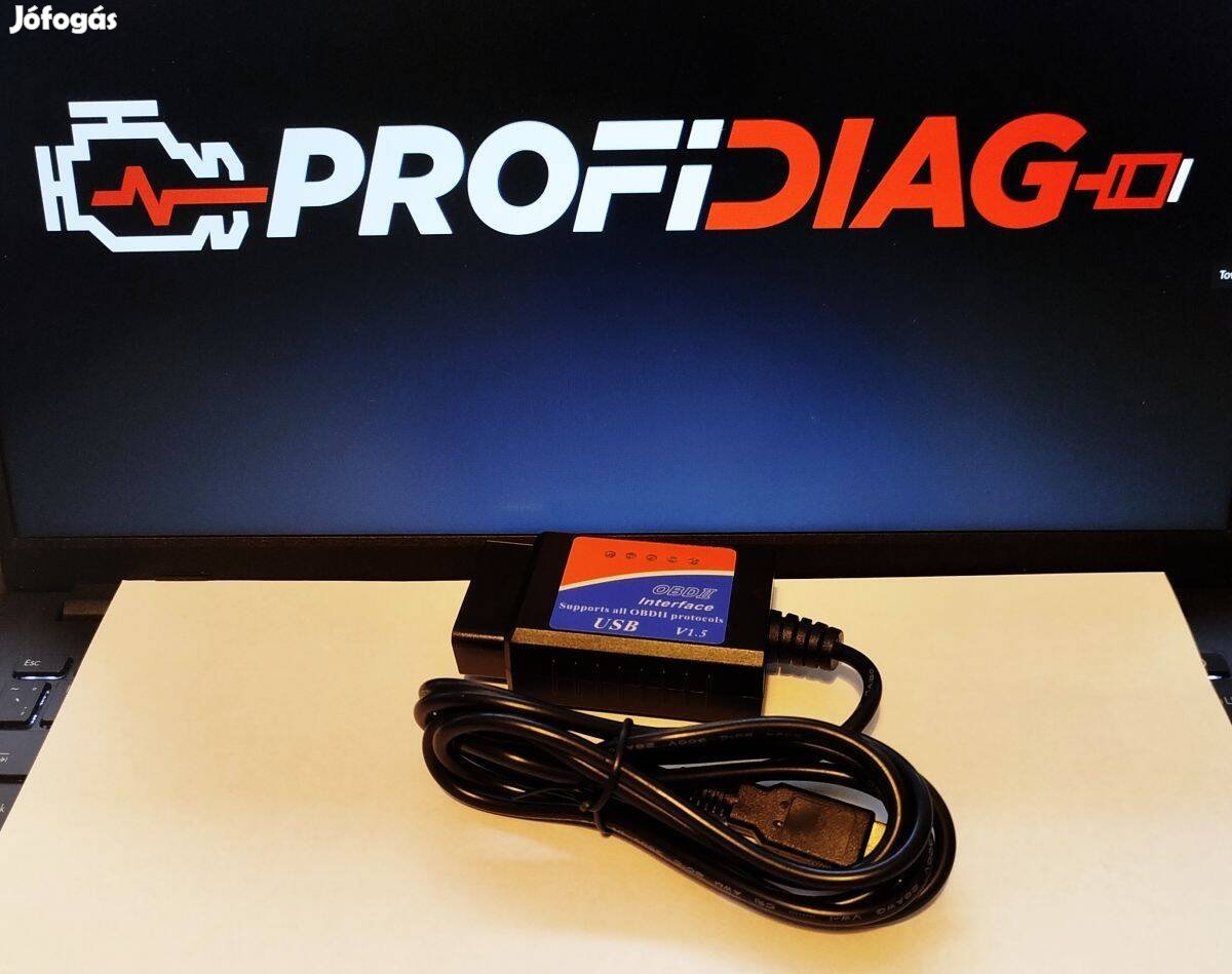 ELM327 USB autódiagnosztikai interfész