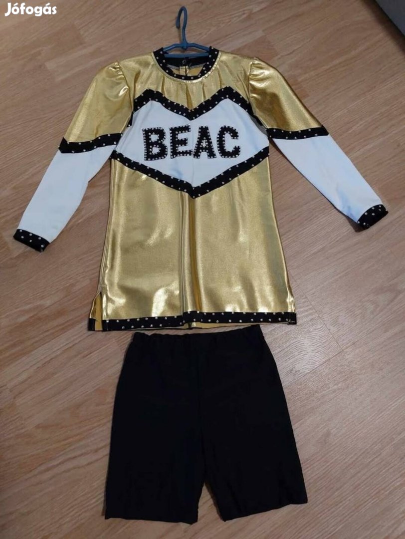 ELTE BEAC cheer/pompom arany fellépőruha/jelmez eladó: