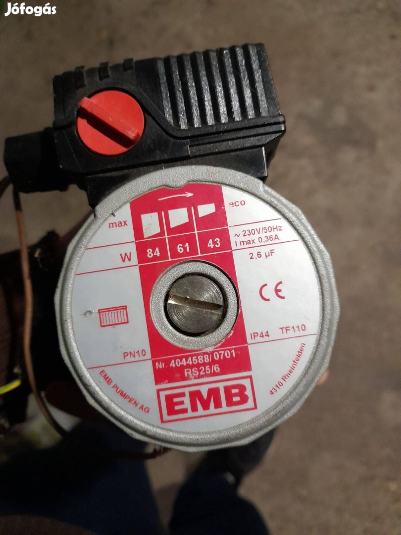 EMB RS 25/6 keringtető szivattyú 25 6 RS25/6