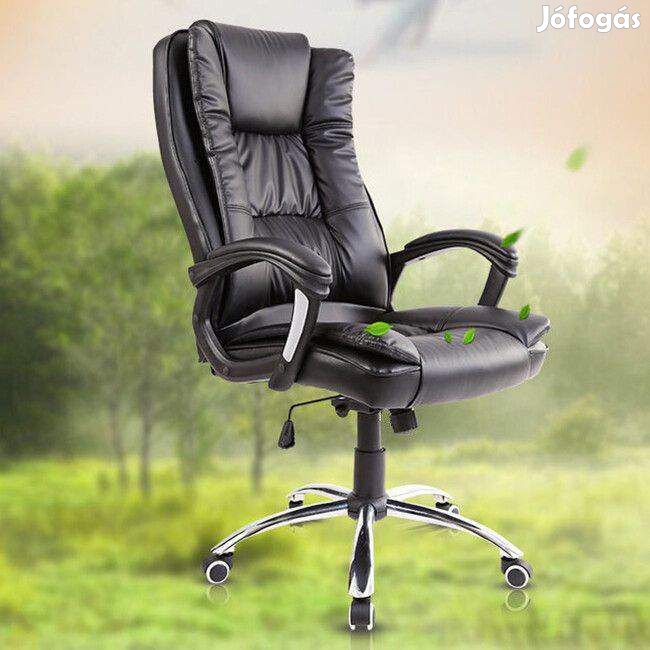 ERGONOMIC gazdagon kárpitozott főnöki fotel  kényelmes, erős irodai